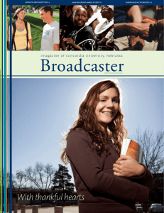 Broadcaster - Concordia University, Nebraska