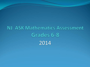 NJ ASK - Math Grades 6-8