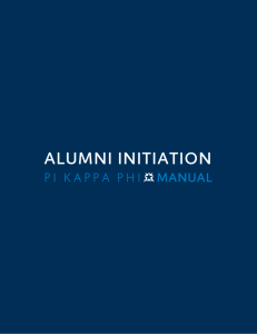 alumni initiation - Pi Kappa Phi Fraternity
