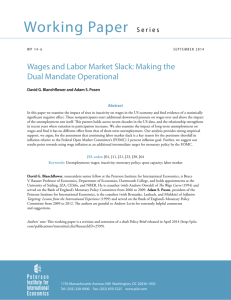 Wages and Labor Market Slack: Making the Dual Mandate Operational