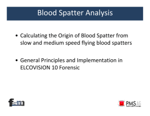 Blood Spatter Analysis