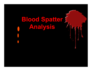 Blood Spatter - Arlington High School