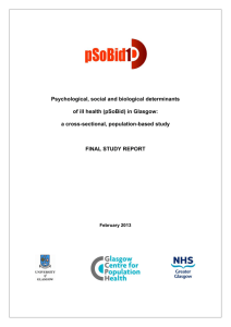 Psychological, social and biological determinants of ill health (pSoBid)