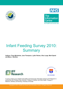 Infant Feeding Survey 2010: Summary