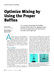 Optimize Mixing by Using the Proper Baffles