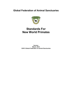 Standards For New World Primates - Global Federation of Animal