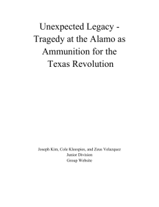 Unexpected Legacy - Tragedy at the Alamo as Ammunition for the