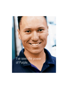 I've seen the power of Purple.