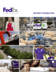 moving possibilities - FedEx Global Citizenship
