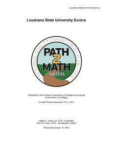 Written Report - Louisiana State University