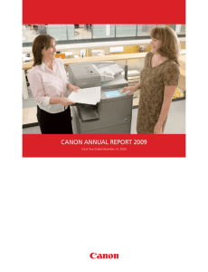 CANON ANNUAL REPORT 2009