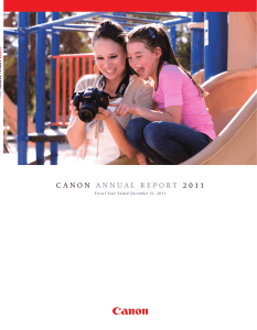 CANON ANNUAL REPORT 2011