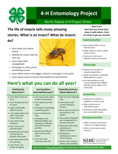 4-H Entomology Project - North Dakota State University