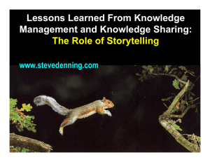 Lessons Learned From Knowledge Management and