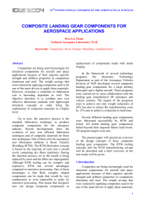 composite landing gear components for aerospace applications