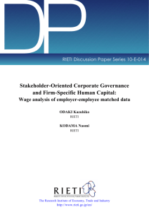 Stakeholder-Oriented Corporate Governance and Firm