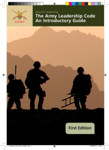 What is the Army Leadership Code?