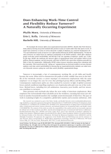 Does Enhancing Work-Time Control and Flexibility Reduce Turnover?