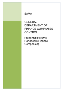 GENERAL DEPARTMENT OF FINANCE COMPANIES CONTROL