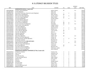 Big Books List - the School District of Palm Beach County