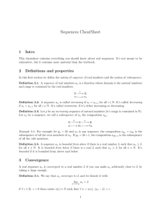 Sequences CheatSheet