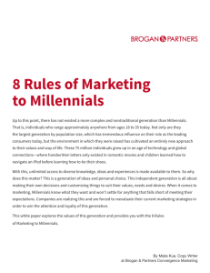 8 Rules of Marketing to Millennials
