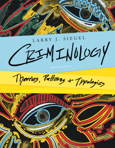 Criminology: Theories, Patterns, and Typologies, 11th ed.
