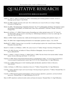 mixed qualitative bibliography - Consortium on Race, Gender and