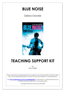 BLUE NOISE Teachers' Resources