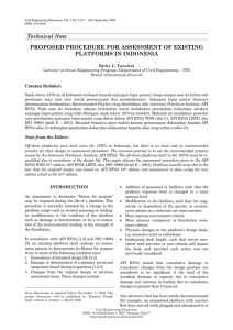 proposed procedure for assessment of existing platforms in indonesia