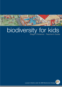 Biodiversity for kids - Teacher's Guide
