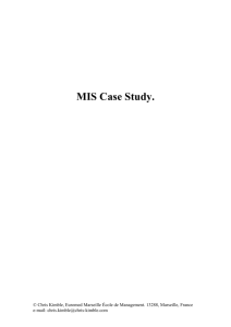MIS Case Study.