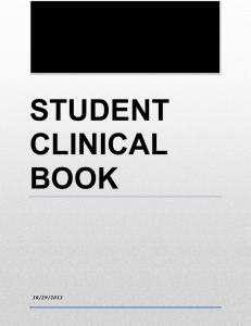 student clinical book - Palm Beach State College