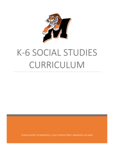 k-6 social studies curriculum