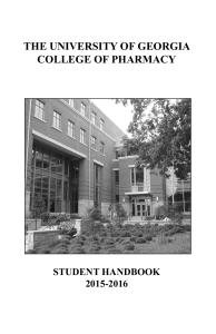 Student Handbook - College of Pharmacy