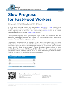 Slow Progress for Fast-Food Workers