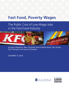 Fast Food, Poverty Wages - Center for Labor Research and Education