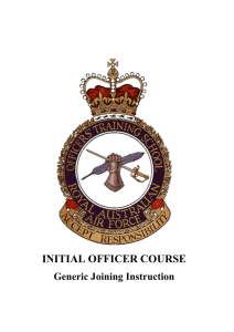 initial officer course