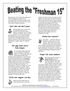 Beating the Freshmen 15