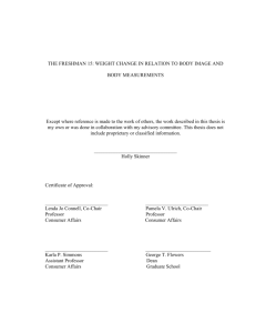 the freshman 15: weight change in relation to