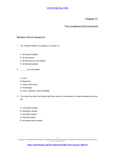 Chapter 01 The Investment Environment