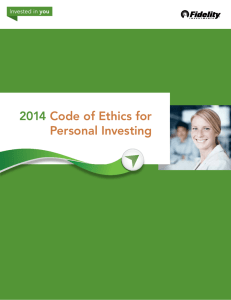 2014 Code of Ethics for Personal Investing