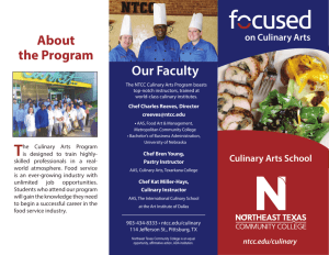Culinary Arts School - Northeast Texas Community College
