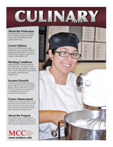 Culinary Arts Booklet - Mohave Community College