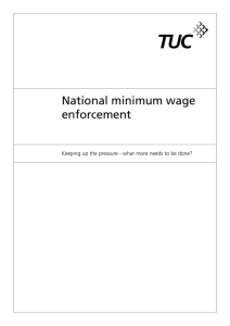 National minimum wage enforcement