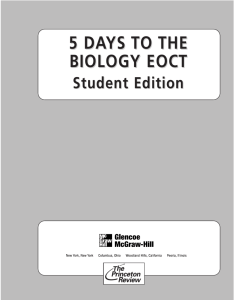 5 Days to the Biology EOCT - Student Edition
