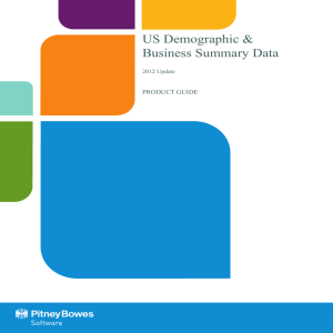GroundView: US Demographic & Business Summary Data 2012