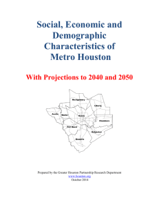 Social, Economic and Demographic Characteristics of Metro Houston