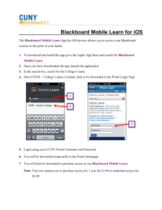 Blackboard Mobile Learn for iOS