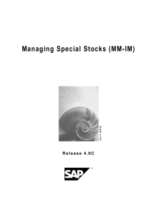 Managing Special Stocks (MM-IM)
